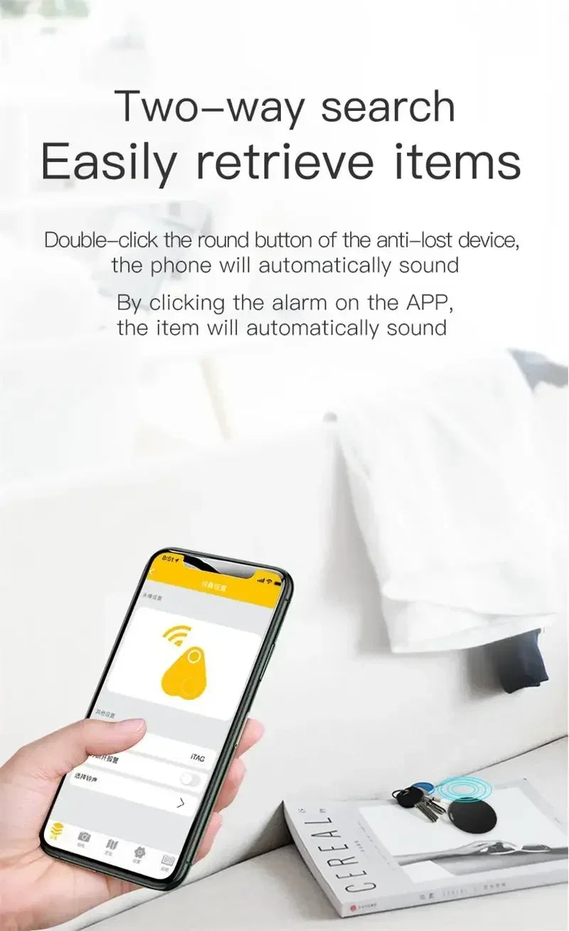 GPS Tracker Bluetooth 5.0 Anti-Lost GPS Mini Device Pet Kids Bag Wallet Tracking For IOS Android Smart Finder Locator